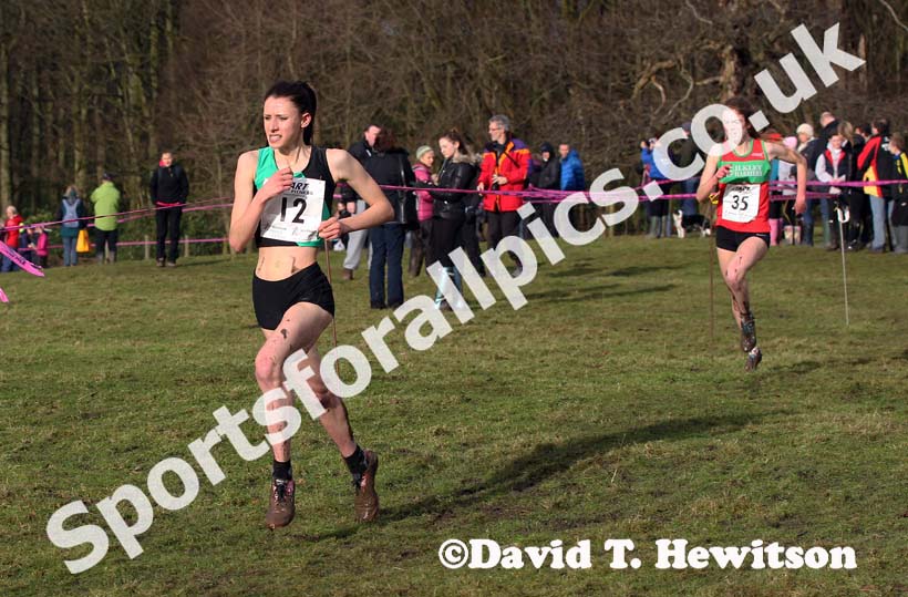 Katy Wood (City of York) on her way to winning the under-20 womens Northern Cross Country Champs, Knowsley Safari Park. Photo: David T. Hewitson/Sports for All Pics